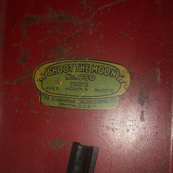 VINTAGE SHOOT TO THE MOON TIN TOY FROM THE BRINKMAN ENGINEERING CO. - Picture 4 of 7